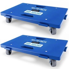 Furniture Dolly, 2 Pack Dollies with Wheels,16 X10 Small Flat Dolly with 500L...