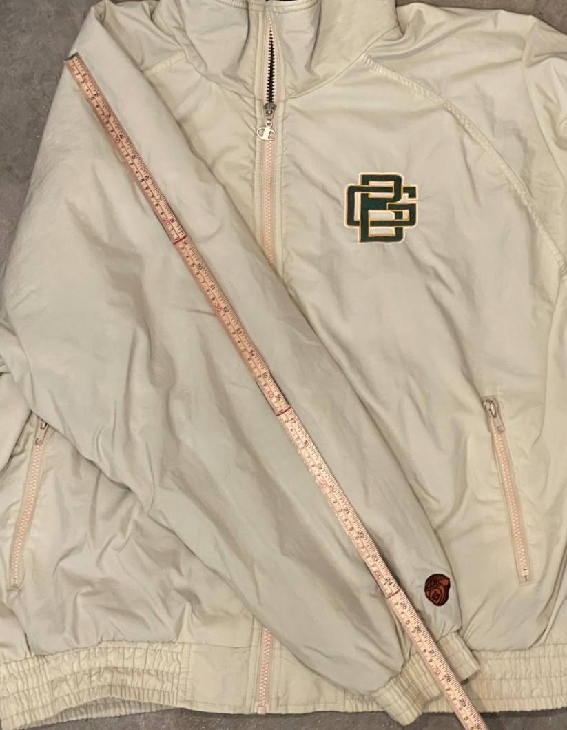 Champion Green Bay Packers Bomber Jacket Mens XL Vintage Boxy Fleece Lined NFL thumbnail 9