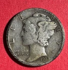 1923 US Mercury SILVER Dime FINE! "Philadelphia" Mint! Old US Coin!