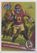 2023 Bowman U Chrome Yellow Refractor 40/75 Korey Foreman #190 14dq