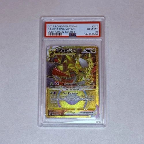 Giratina VSTAR (212) (Secret) Secret Rare SWSH11: Lost Origin PSA 10 212/196