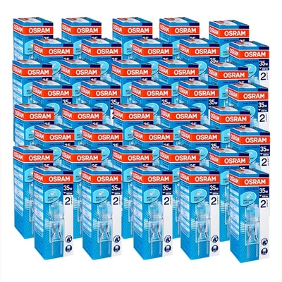40 x Osram lampada alogena a piantana 35 Watt GY6,35 12 V Halostar bianco caldo dimmerabile