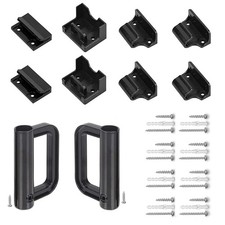 GRENFU Retractable Baby Dog Gate Replacement Hardware Set Black