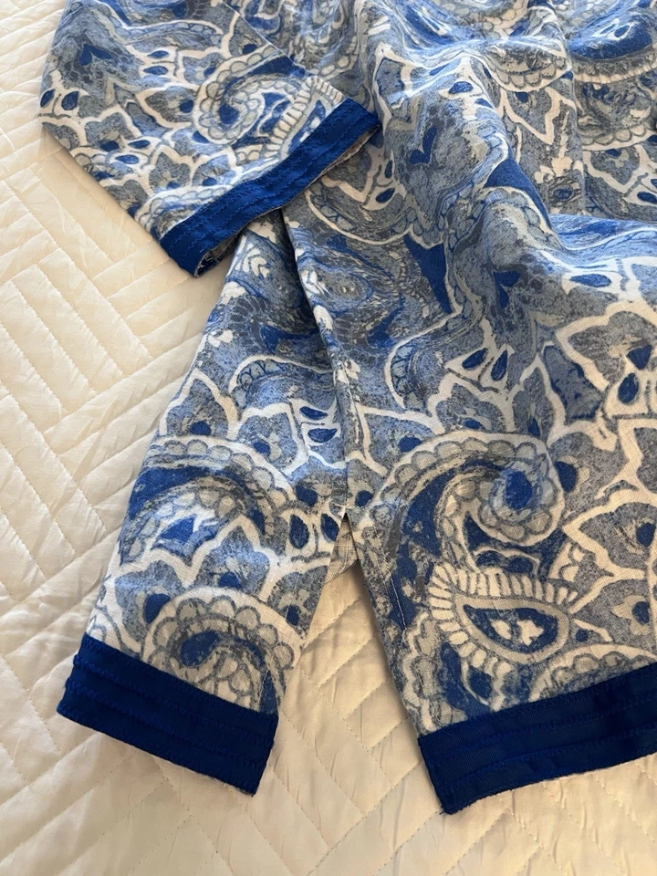 Blusa túnica de lino BROOKS BROTHERS para mujer nueva con etiquetas aberturas laterales pequeña venta al por menor: $99,50 Foto 3 de 4