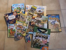 Dinosaurier Dino Puzzle Buch Kartenspiel 3D  Quiz Konvolut