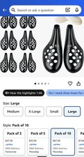 Fresh flow Shoe Trees for Sneakers 10 Pack Size Large