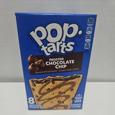 Kellogg's Pop Tarts FROSTED CHOCOLATE CHIP Toaster Pastries 13.5 oz Box 8 CT
