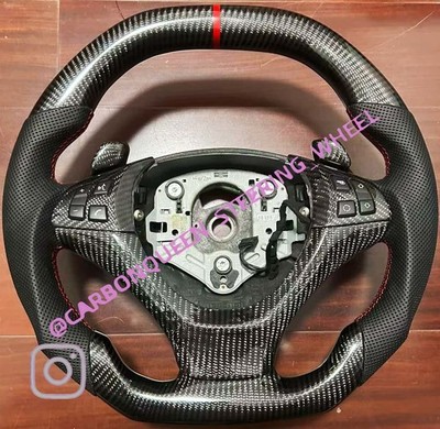 FOR  BMW X6 E70/E71/ E72   CARBON FIBER Steering Wheel  10-14YS+ PADDLES SHIFTER