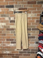 Vintage 1970s 1980s Women  s Tan Corduroy Pants