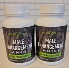 VIGOR Male Enhancement, Enhances Energy, Vitality & Stamina 60 Gummies EQ 567 MG