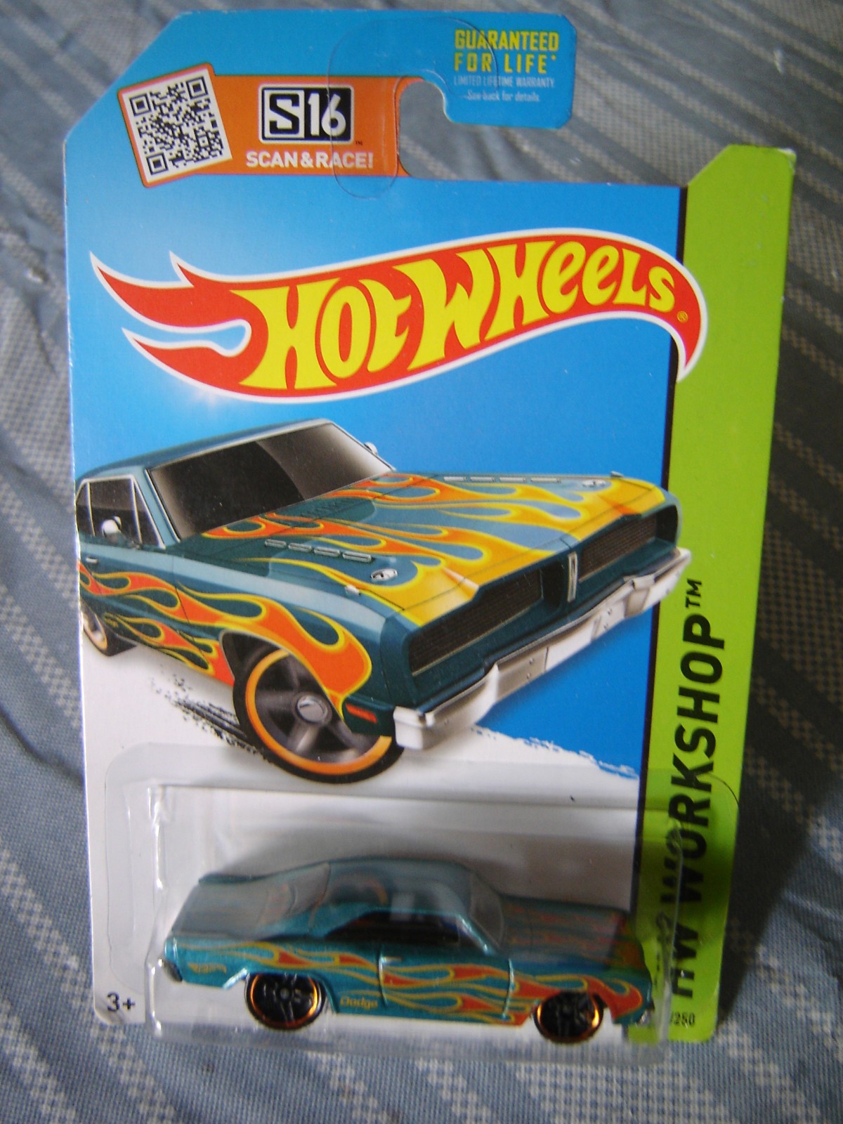 Hot Wheels 2014 HW Workshop 1974 Brazilian Dodge Charger Green W/Flames