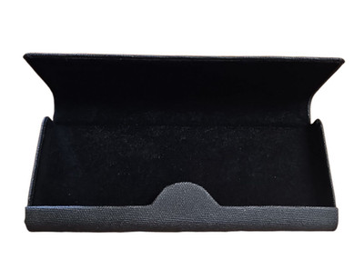 Flaches Sonnenclip - Etui mit Magnetverschluss in Schwarz / Variante Groß
