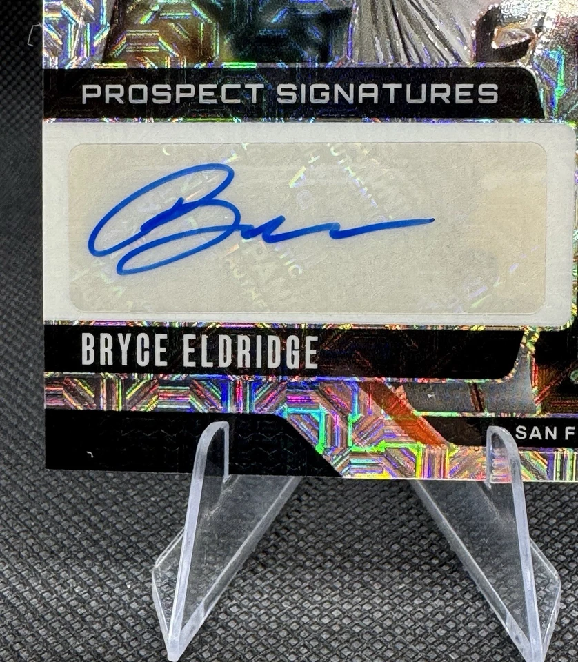 BRYCE ELDRIDGE (AU,/25) 2025 Panini Prizm Prospect Signatures +2024 Crusade /100 - Image 2 of 4