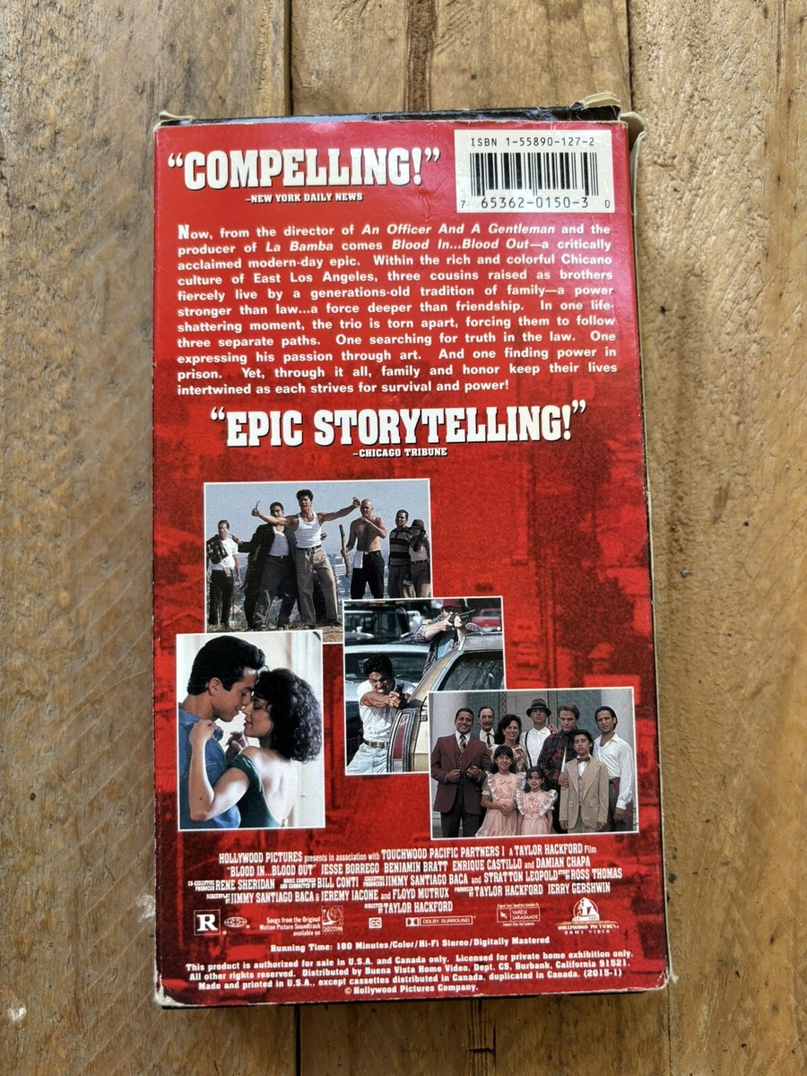 Blood In, Blood Out (VHS, 1994) Chicano Culture Gangs Family East