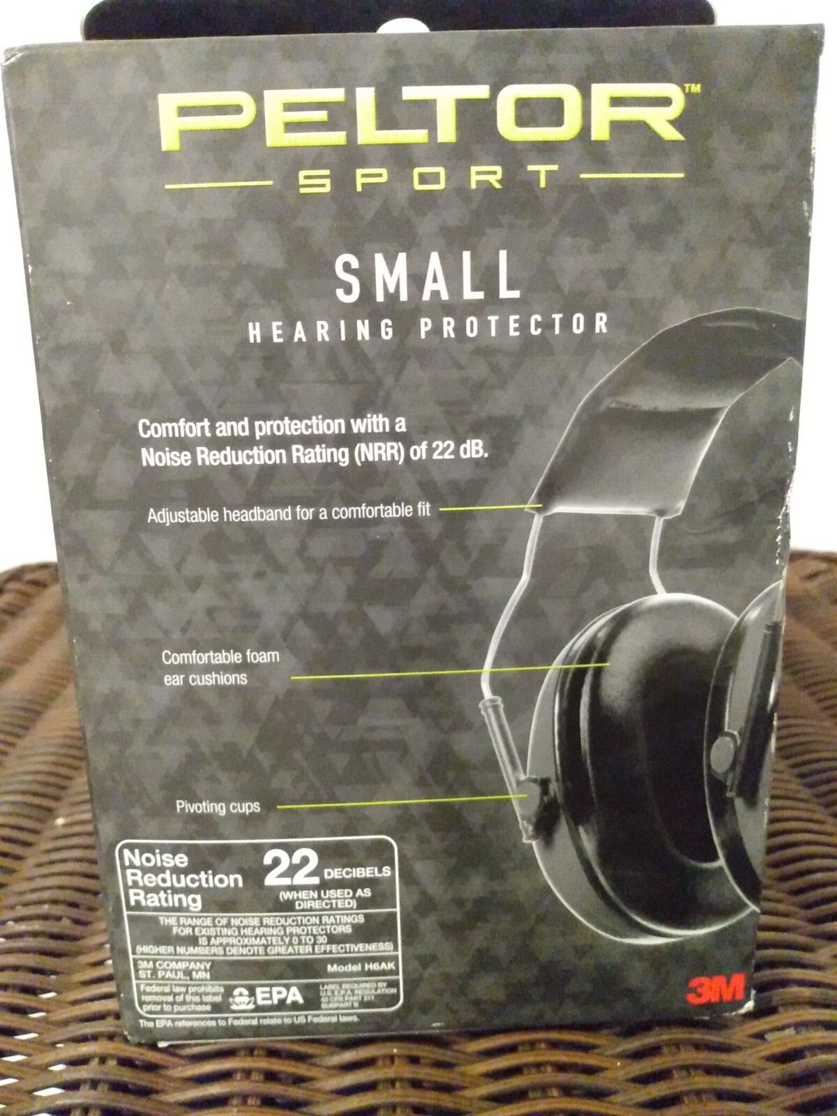 3m Peltor Junior Hearing Protection Earmuff 22 DB Black for sale online