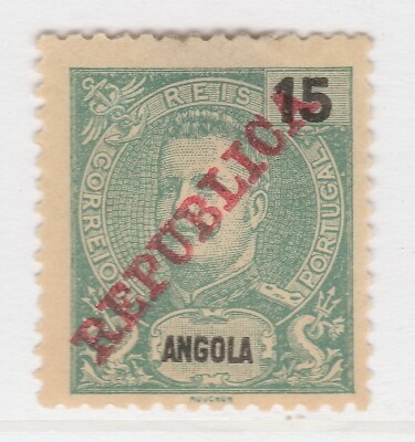 Portugal Kolonie Angola 1911 Republica 15r MH * Briefmarke A23P15F12213