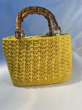 borsa in cordino fatta a mano all’uncinetto