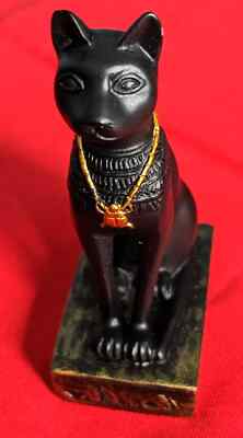 Summit Collection Bastet Egyptian Goddess Black Cat Resin Figurine Vintage