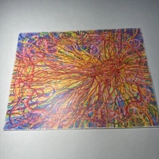 Rare Drawing Of  Artist Signed Piece On The Back Called Strings