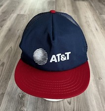 Vintage AT T Trucker Hat Snapback Hat Baseball Cap