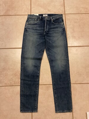 AGOLDE Union Slim Sonic Denim Jeans Mens 32x32.5 Blue NWT USA Made