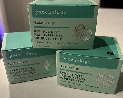 Patchology Flashpatch Rejuvenating Eye Gels - 30 Pairs, New & Sealed