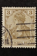 Briefmarke. Deutschland. 3 Pfennige. Deutsches Reich. Briefmarken. Deutschland.
