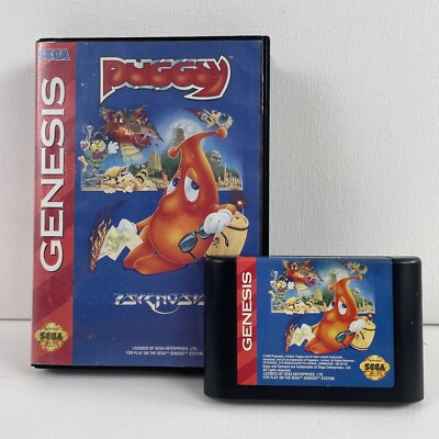  Puggsy (Sega Genesis, 1993) No Manual TESTED! 