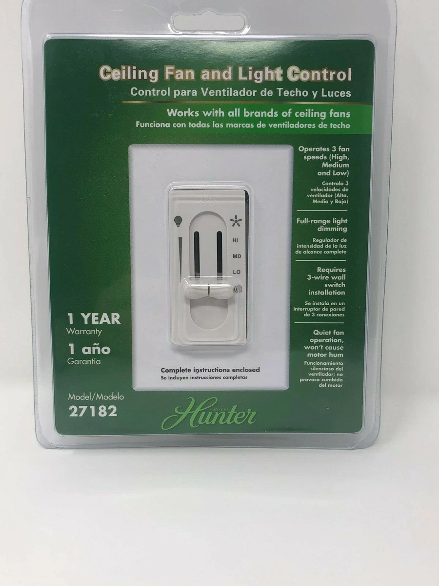 Hunter Ceiling Fan And Light Control Model 27182 Shelly Lighting