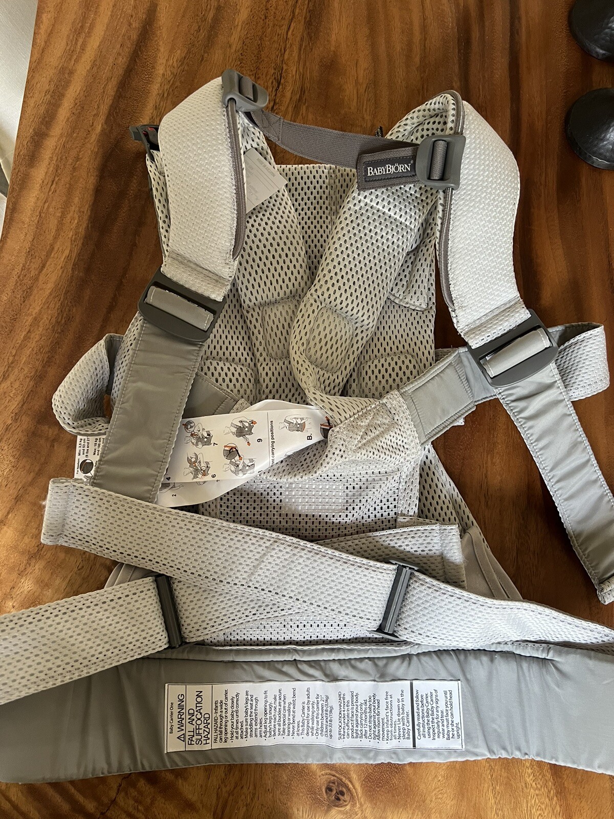 BabyBj&ouml;rn One Air 3D Mesh Baby Carrier - Silver