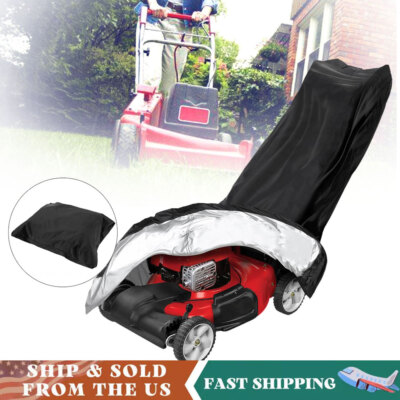 Waterproof Push Lawn Mower Cover Outdoor Windproof Dust UV Protector Universal