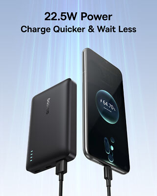 Baseus Powerbank 10000mah 22.5W Schnellladung Externer Batterie USB-C Ladegerät