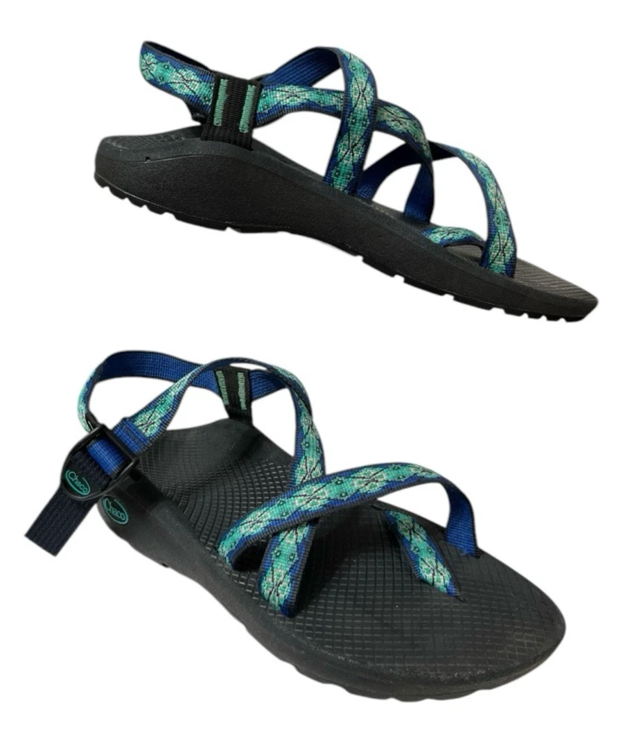 CHACO Sandals Z/2 Classic Blue & Green Floral Women