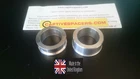 Suzuki SV1000 2003 - 2007  Captive wheel spacers. Rear wheel set. SILVER