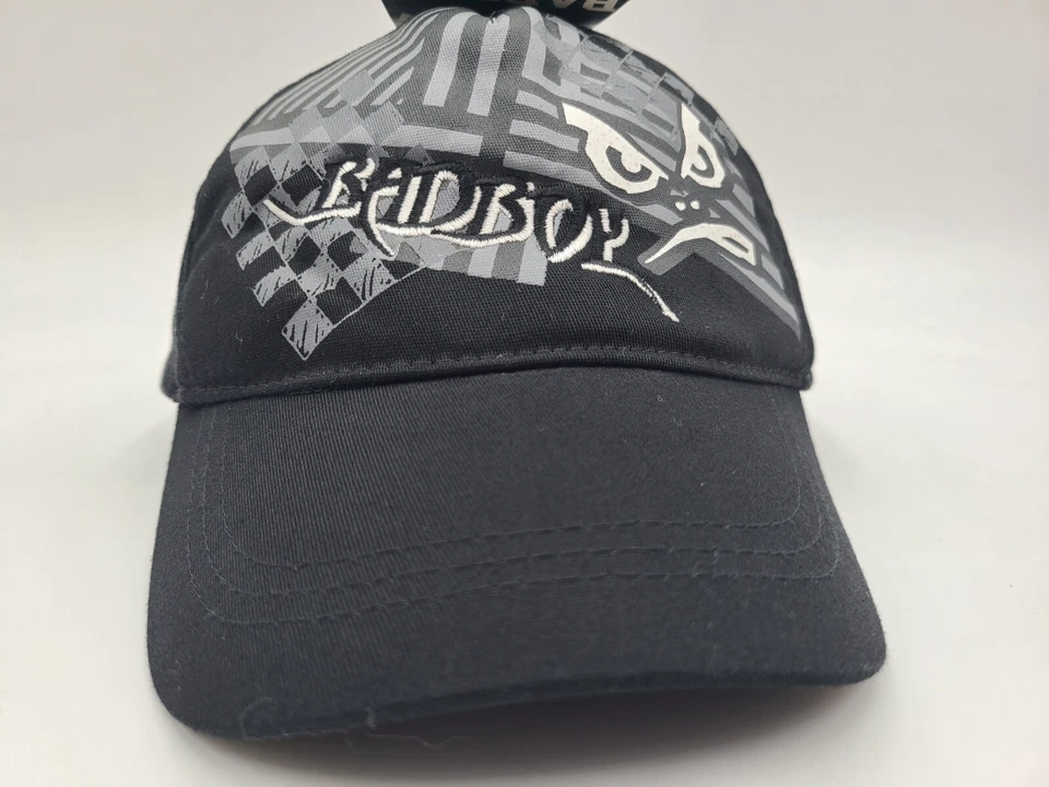 Vintage Youth Size 12-16 Bad Boy Club Snapback Hat Cap Sports Boys Girls Black - Image 2 of 4