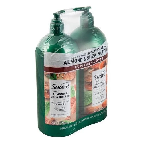 Champú/acondicionador profesional de manteca de karité de almendras suave de 2 piezas 40 oz Foto 4 de 4