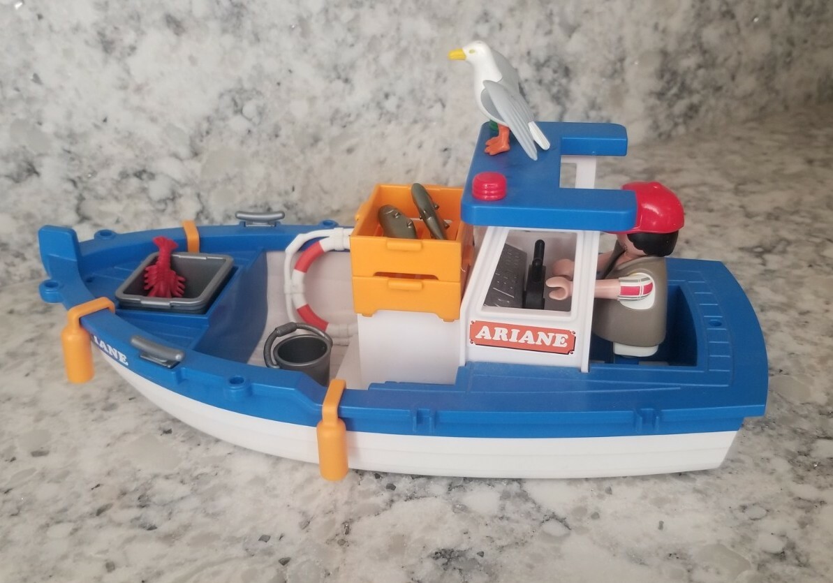 playmobil fishing boat