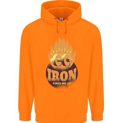 Iron Fires Me Up Gym Bodybuilding Kinder Kids Hoodie