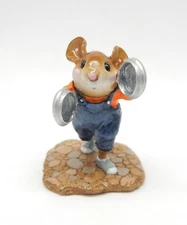Wee Forest Folk POT LID LAD, WFF# MP-5, Retired, Mouse Parade