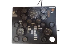 UNIVERSAL VDO  DUEL DIESEL MARINE GAUGE PANEL