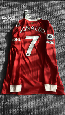 Manchester United 21-22 Official Jersey Long Sleeve Ronaldo