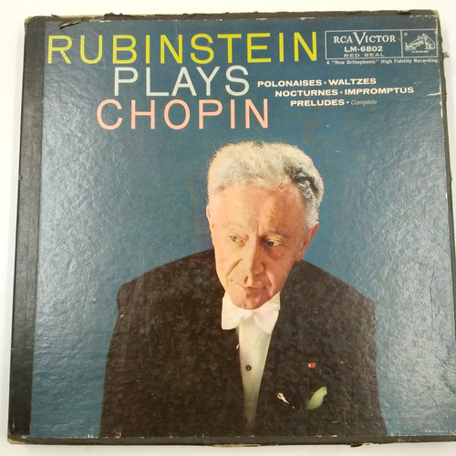 Rubinstein Plays Chopin LM-6802 LP RECORD VINYL 1977 Box Collection