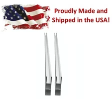 2 pack Vinyl Privacy Fence Pocket Rails