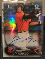 Jonah Arenado 2016 Bowman Chrome Prospect Refractor on-card Auto /499 B6