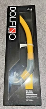 Dolfino Riva Streamline Easy-Purge Scuba snorkel NIB Yellow in color
