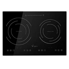 Empava IDC12B2 Horizontal Electric Stove Induction Cooktop 12 Inch, Black 