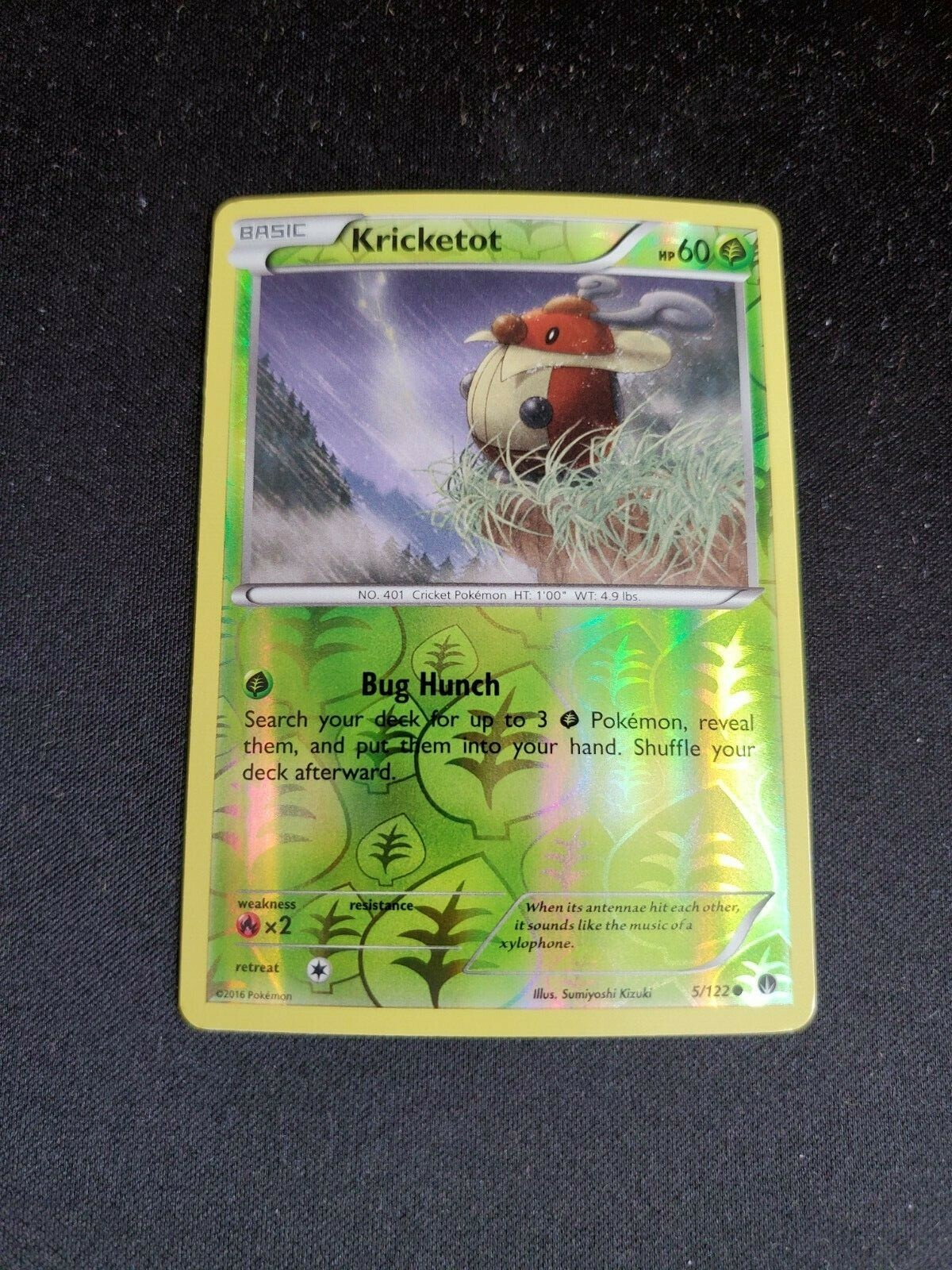 Kricketot - 2016 Pokémon BREAKpoint Reverse Holo #5/122 - FREE SHIPPING - NM/MT