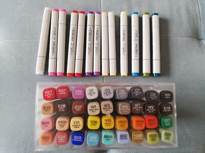 49x Copic classic Marker inkl. Box, Zeichenstifte, Für Manga & Anime Etc. 