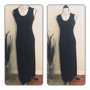 long black tank maxi dress