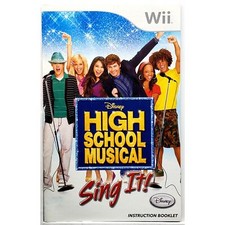 Manual Only High School Musical Sing It Bundle Nintendo Wii Pristine Authentic